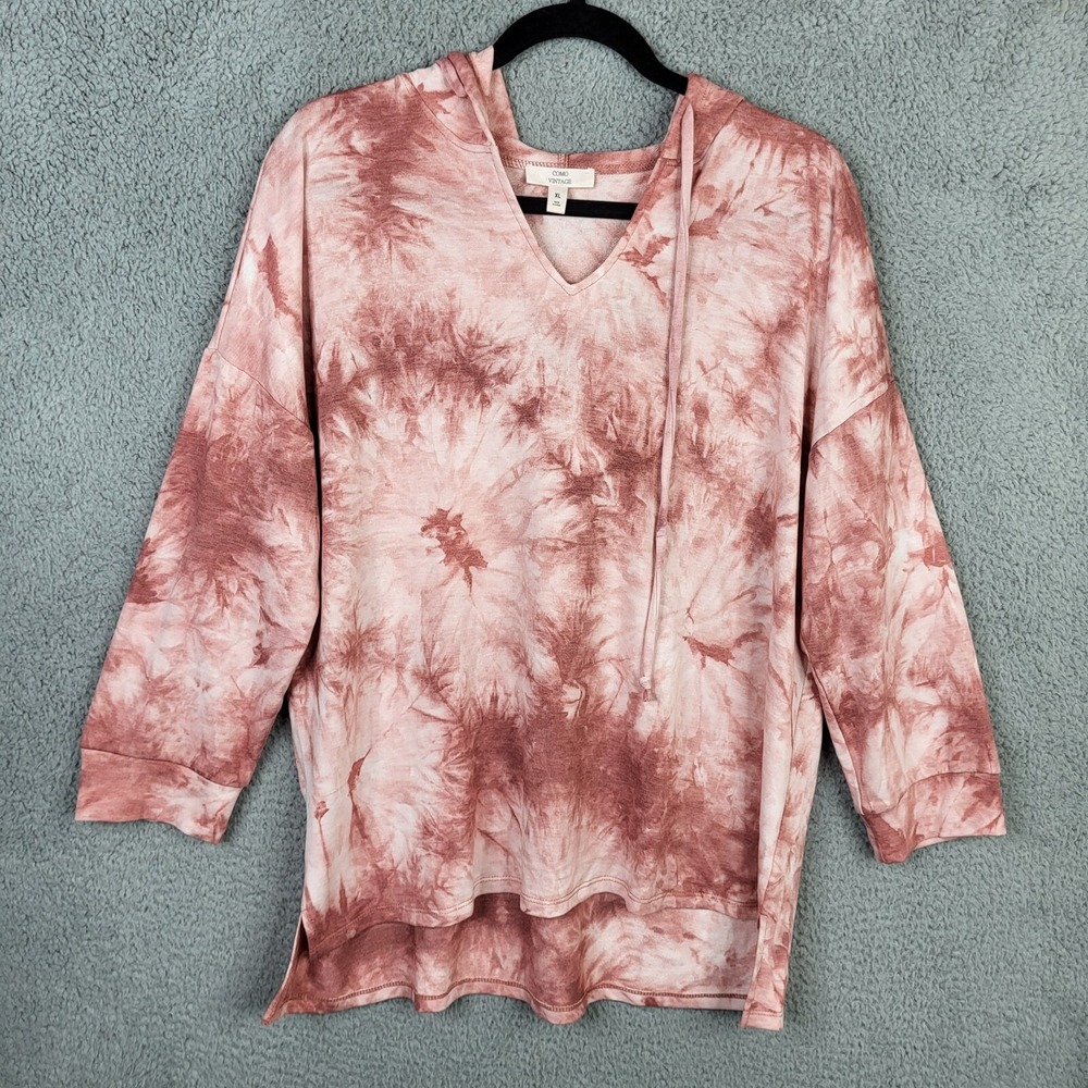 COMO VINTAGE Women's tie-dye hoodie Size XL